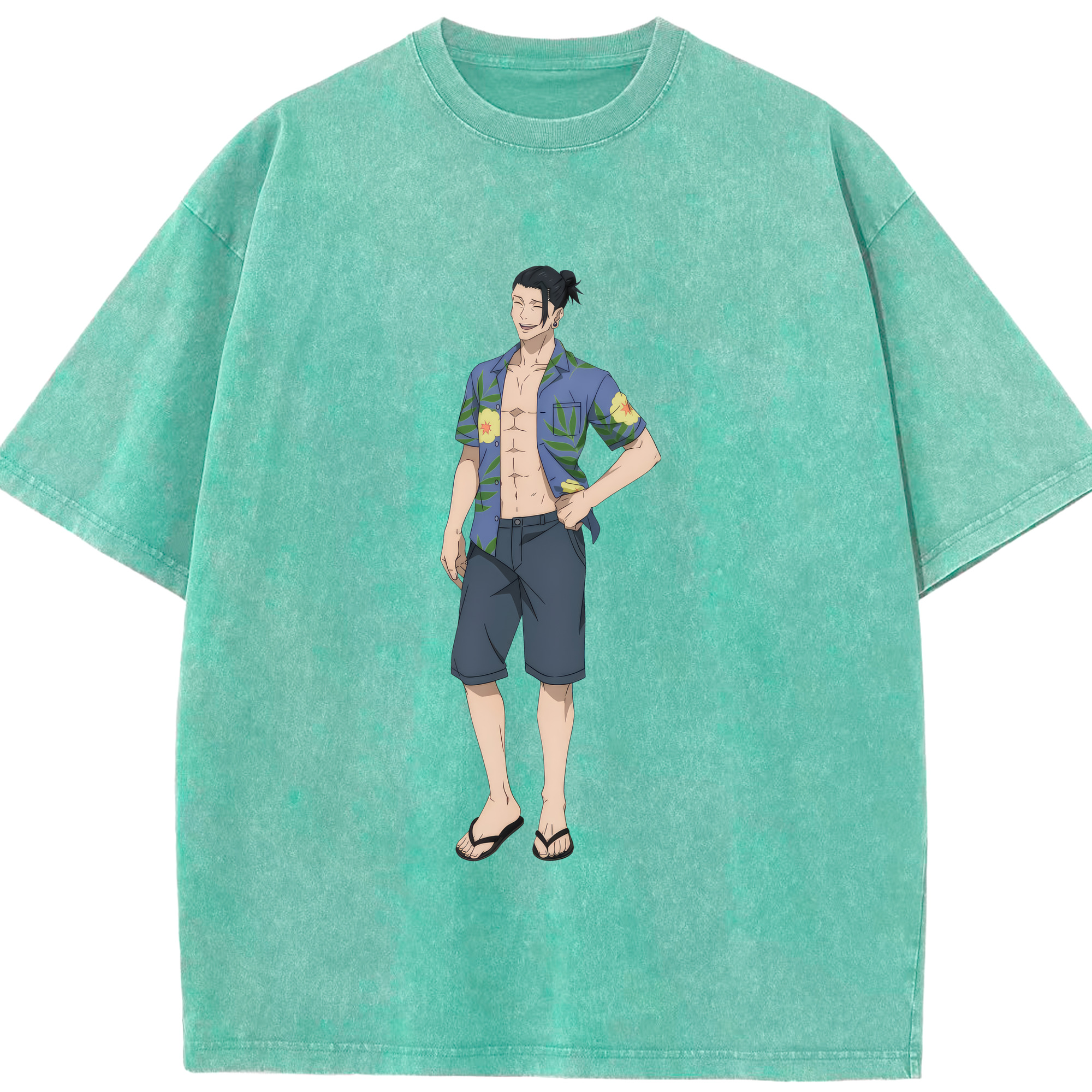 （画像用） 呪術廻戦 Jujutsu Kaisen 綿100% ヴィンテージ風 半袖Tシャツ（フロントプリント）